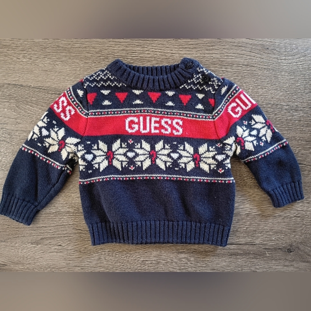 Y2K Guess Knitted Crew Neck Sweater